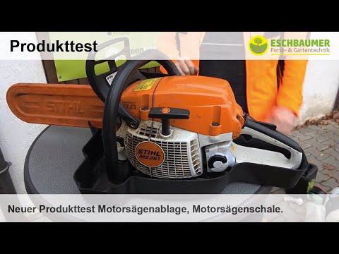 Neuer Produkttest Motorsägenablage, Esche Motorsägenwanne, Motorsägenschale