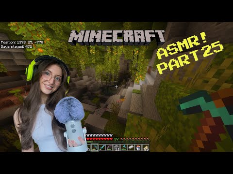 ASMR Exploring Minecraft until you fall asleep🍃 (PS5 controller clicking, whispering)