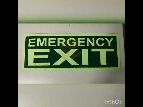 Exit Direction Safety Signage