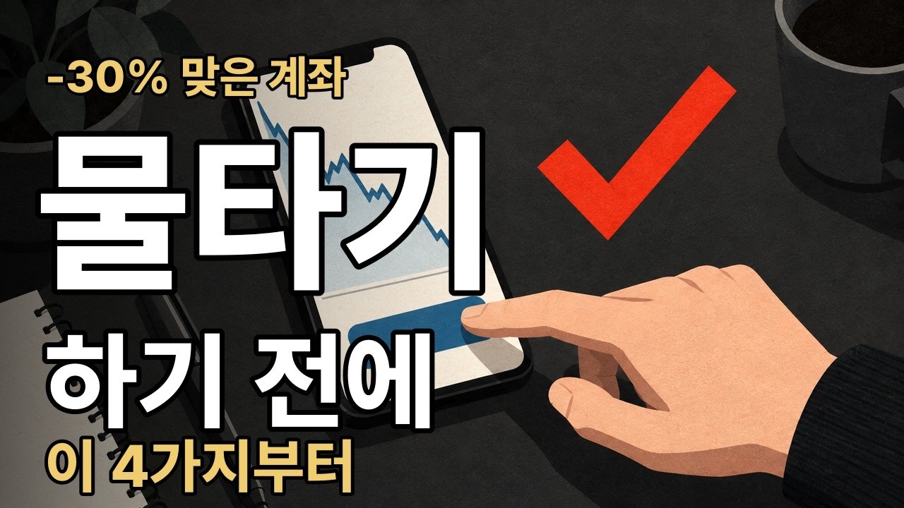 물타기 하기 전에 확인할 4가지를 다룬 영상 썸네일