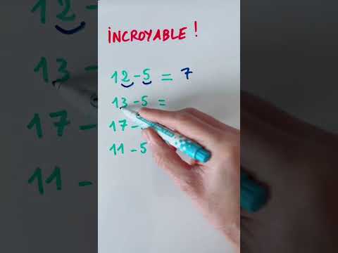 Soustraire 5 facilement ! #shorts #maths #mathématiques #lycée #collège #calculs #prof #addition