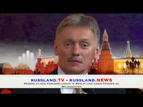 Peskow zu den Verhandlungen in Berlin und einem Frieden zu Weihnachten
