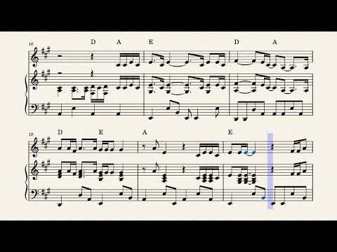 In the Ghetto - Elvis Presley - Piano en Voice