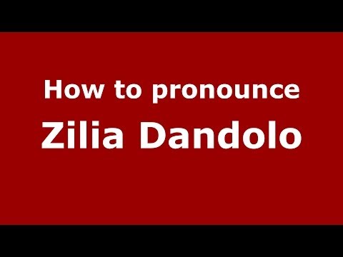 How to pronounce Zilia Dandolo (Italian/Italy) - PronounceNames.com