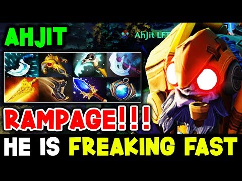 Ahjit Tinker Rampage - So Freaking Fast Hands Pro Gameplay Dota 2