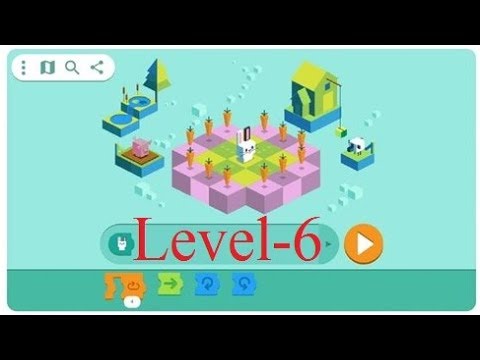 Google kids coding game level 6