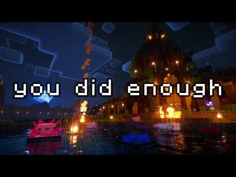 don't fight it, go to sleep... (minecraft music, thunder & rain)