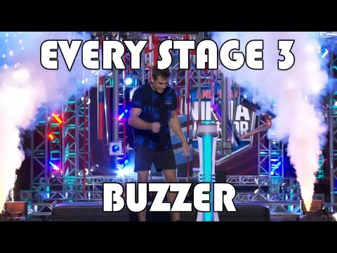 Every Stage 3 Buzzer in American Ninja Warrior! (ANW 6 - 15) [UPDATED 2023]