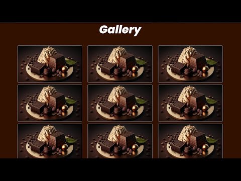Chocolate Shop Website Design Create using in html ,CSS ,and Bootstrap Gallery part #2