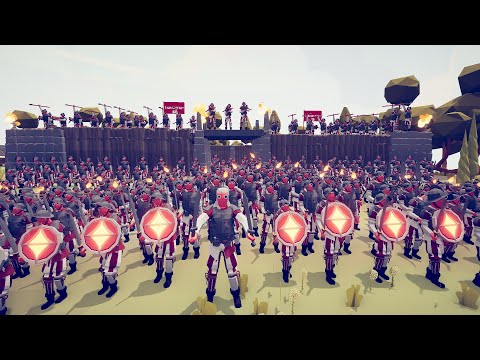 200x EMPIRE SOLDIERS ATTACK ENEMY CASTLE - Totally Accurate Battle Simulator TABS