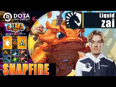 LIQUID vs ASTER | ZAI OFFLANE SNAPFIRE CAN COUNTER LINA IN LANE | LIMA MAJOR 2023 Dota 2 Highlights