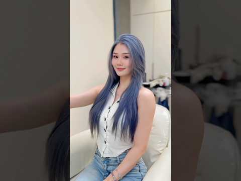 Trendy Gray Blue Hair Color | Modern Ash Blue Look at KL Salon (Seri Kembangan • Bukit Jalil)