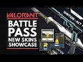 VALORANT | New BATTLE PASS & Weapon Skins Showcase - Act 1 Ignition
