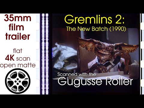 Gremlins 2: The New Batch (1990) 35mm film trailer, flat open matte, 4K *CROPPED
