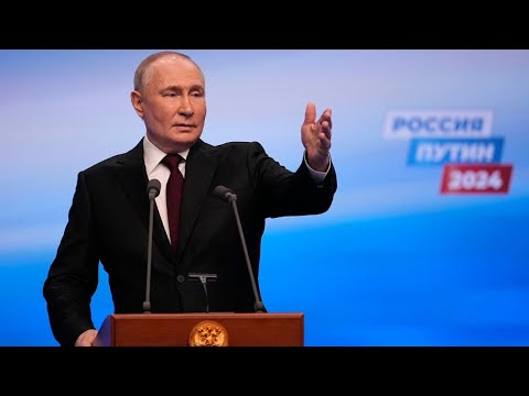 ウラジーミル・プーチン、選挙勝利を受けてメディアに語る (Vladimir Putin speaks to media following election victory)