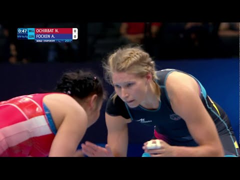 1/4 WW - 69 kg: A. FOCKEN (GER) df. N. OCHIRBAT (MGL) by VFA, 10-0