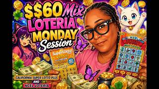 ‼️$60 Mix Loteria Monday Session‼️ NC Education Lottery and California Lottery