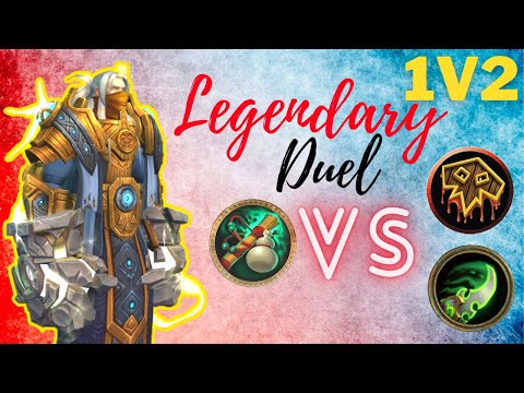 WW Monk 1v2 VS R Shaman + DH | Legendary Arena Duel | WOW 9.2.5 Season 4 PVP