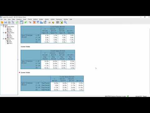 Working with the SPSS Custom Tables module