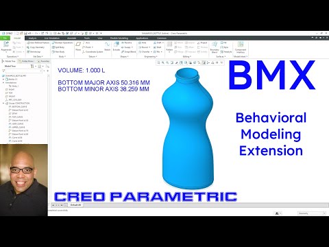 Creo Parametric - Behavioral Modeling Extension (BMX) | Shampoo Bottle Demonstration