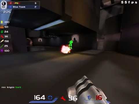 [quake live] 2vs2 CA - Round win with 1 hp left.