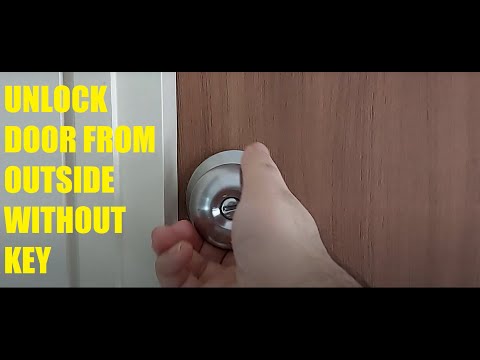 How to open bathroom door from outside without key. Unlock door in 5 seconds.