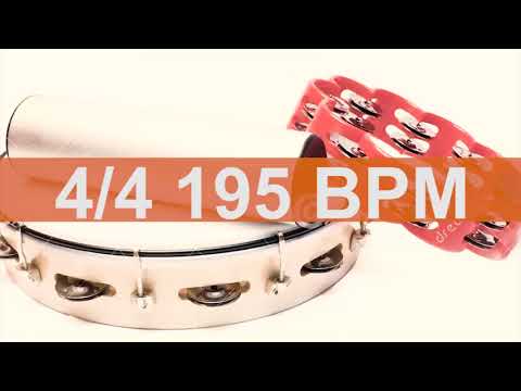 🔴 195 BPM Tambourine Metronome