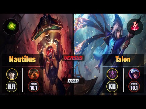 Doinb [Aftershock] NAUTILUS (Mid) VS [Electrocute] TALON - Master KR Patch 10.1