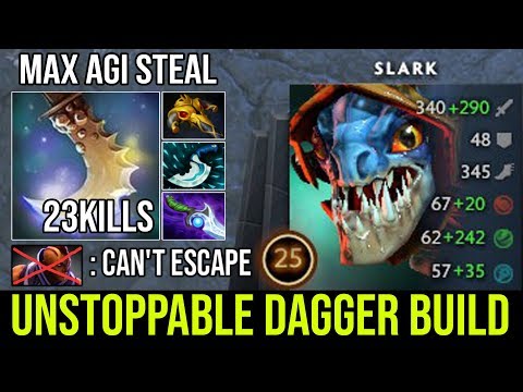 Super Pro 8000 MMR Slark - Unstoppable Blink Dagger Build Deleted AM with Max Agi Steal Ez DotA 2