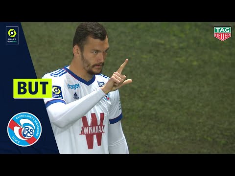 But Ludovic AJORQUE (2' - RC STRASBOURG ALSACE) OGC NICE - RC STRASBOURG ALSACE (0-2) 20/21