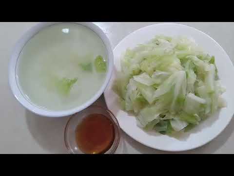 Cách làm món bắp cải luộc ngọt mát