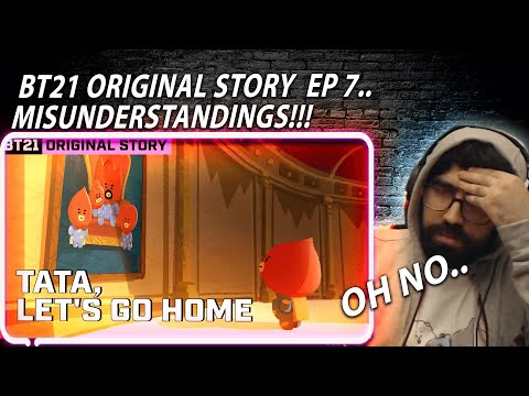 Nooo! It's a misunderstanding!  - Shiki Reacts To BT21 ORIGINAL STORY EP.07 - TATA & TUTU | Reaction