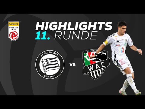 SK Puntigamer Sturm Graz - RZ Pellets WAC 11th Round ADMIRAL Bundesliga 2025/26