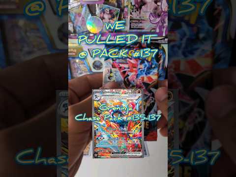 Greninja ex SIR has been pulled at Pack # 137! #pokemon #twilightmasquerade