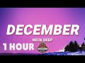 [ 1 HOUR ] Neck Deep - December (Lyrics)