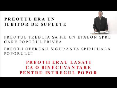 Predica Nedelcu Florin: Levitic 20-22