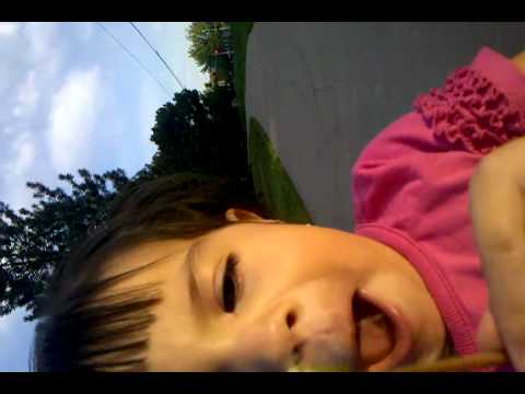 Janaya Making Wishes on Dandelions!