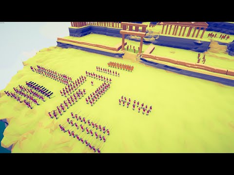200x BRITISH ARMY ATTACK TO ENEMY CASTLE - Totally Accurate Battle Simulator TABS