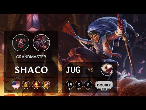 Shaco Jungle vs Lee Sin - NA Grandmaster Patch 9.8