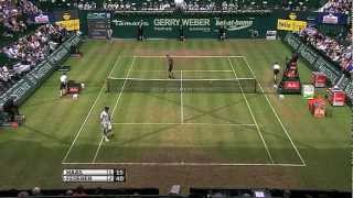 preview picture of video 'Haas Defeats Federer To Win Halle Title (German)'