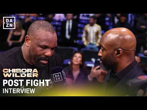 Derek Chisora reacts to his loss and delivers his final statement 🥹 | Post Fight Interview