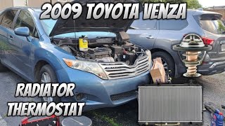 2009 TOYOTA VENZA 2.7 | RADIATOR & THERMOSTAT | STEP BY STEP | Howto/Diy