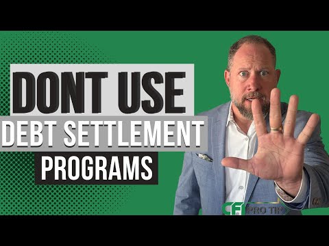 Dont use debt settlement companies.