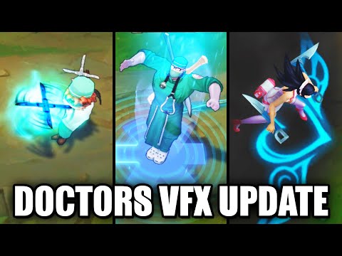 New VFX Update Nurse Akali, Surgeon Shen, Kennen MD (League of Legends)
