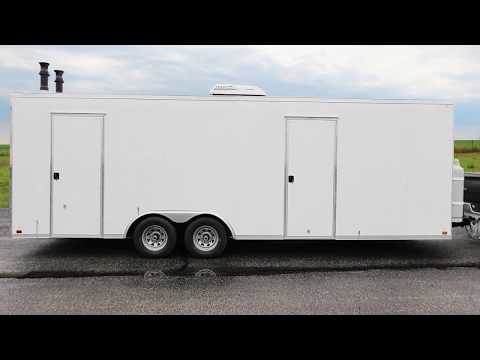 8 Station Laundry Trailer Restroom Rental | Comfort Series