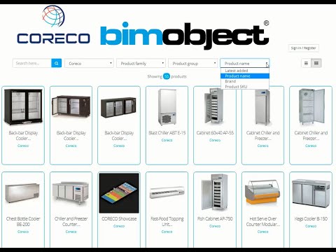 CORECO products in BIMobject cloud