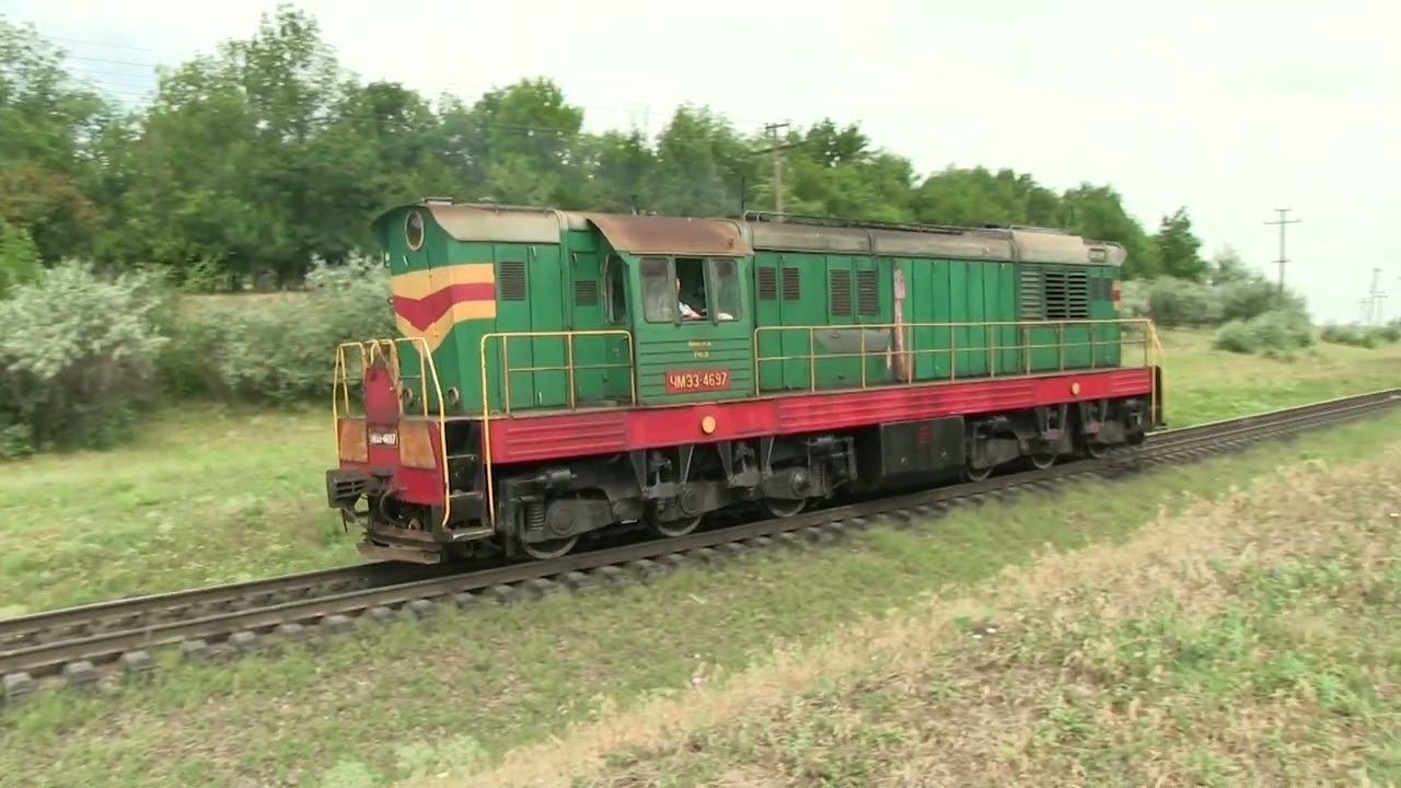 Тепловоз ЧМЭ3-4697 на перегоне Бессарабка-Абаклия / CME3-4697 between Besarabeasca and Abaklia