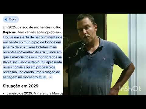 Risco de enchente em conde Bahia 
