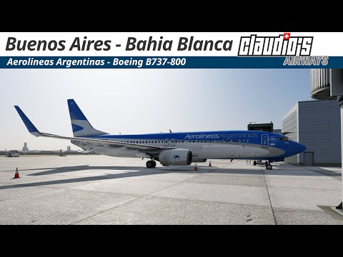 X Plane 12 | Buenos Aires (SABE) - Bahia Blanca (SAZB) | Aerolineas Argentinas B738 | Vatsim