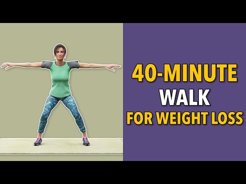 40-Minute Steady Walk For Weight Loss - New Exercises